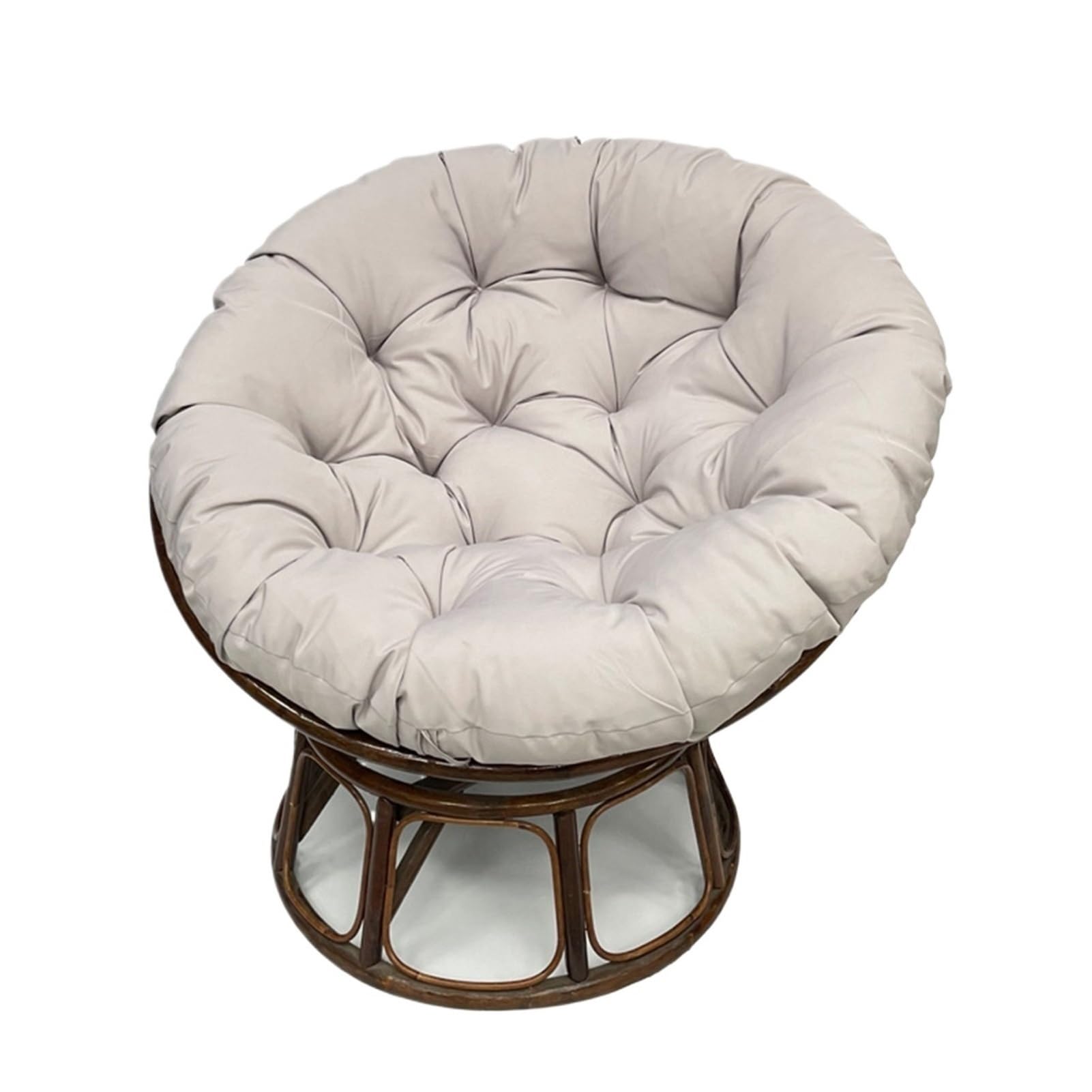 Poduszka Na Fotel Bujany Obrotowy Z Poliestru, Poduszka Na Fotel Saucer, Wodoodporna Poduszka Na Fotel Papasan, Poduszka Na Fotel Do Czytania W Salonie(Light gray,44 * 44 in)