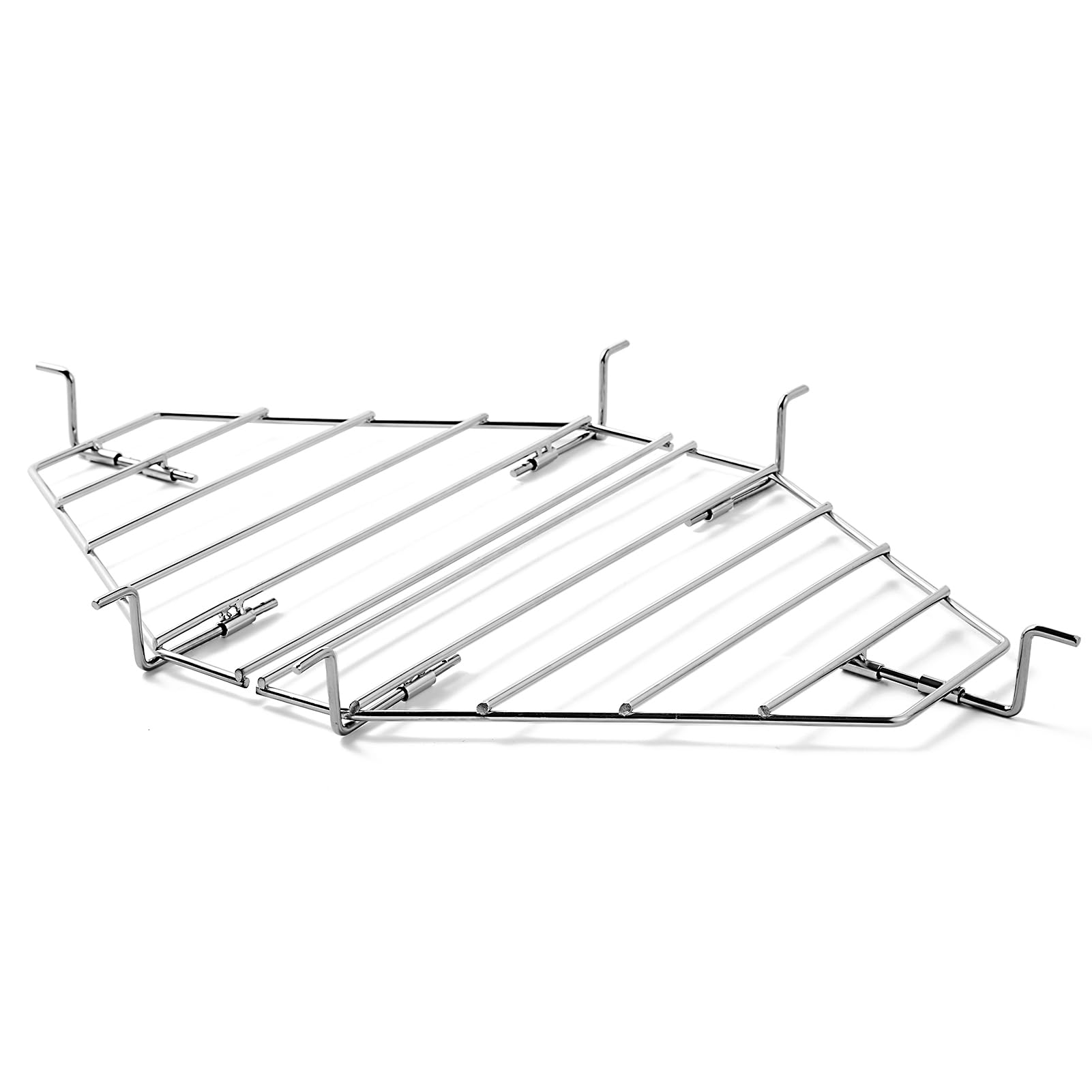 Oklagarden333 Heat Deflector Rack Parts for Primo Oval XL Grill Parts Roaster Drip Pan Racks Primo Oval XL 400 Grill Replacement Parts Primo 333 PG00333 Kamado Grill Deflector Support Parts Steel
