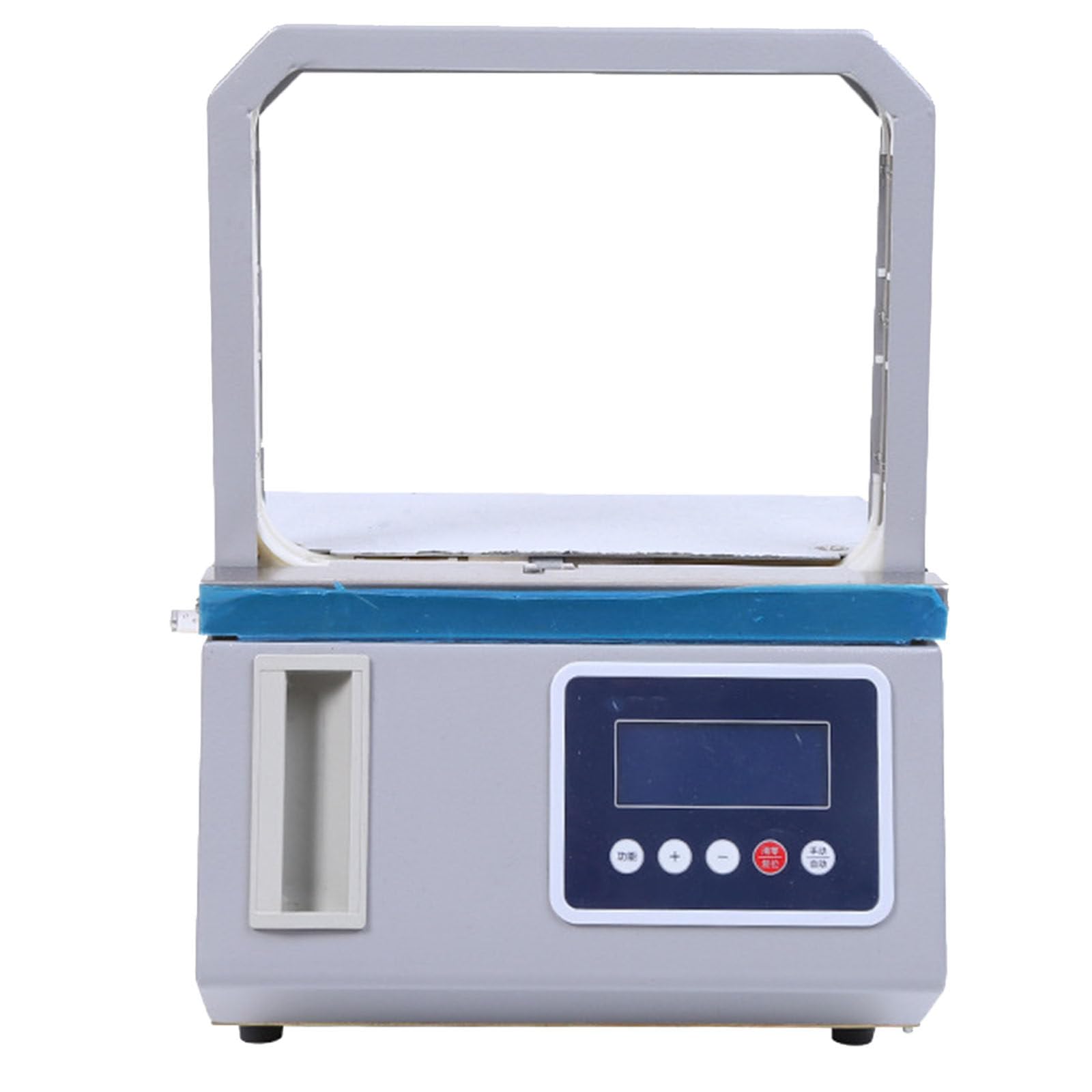 ylpddmm Automatic Bundling Machine, Small Automatic O-P-P Tape Strapping Machine, Automatic Tape Strapping Machines Photoelectric Induction Vegetable Tyingmachine 12.6 * 6.6in