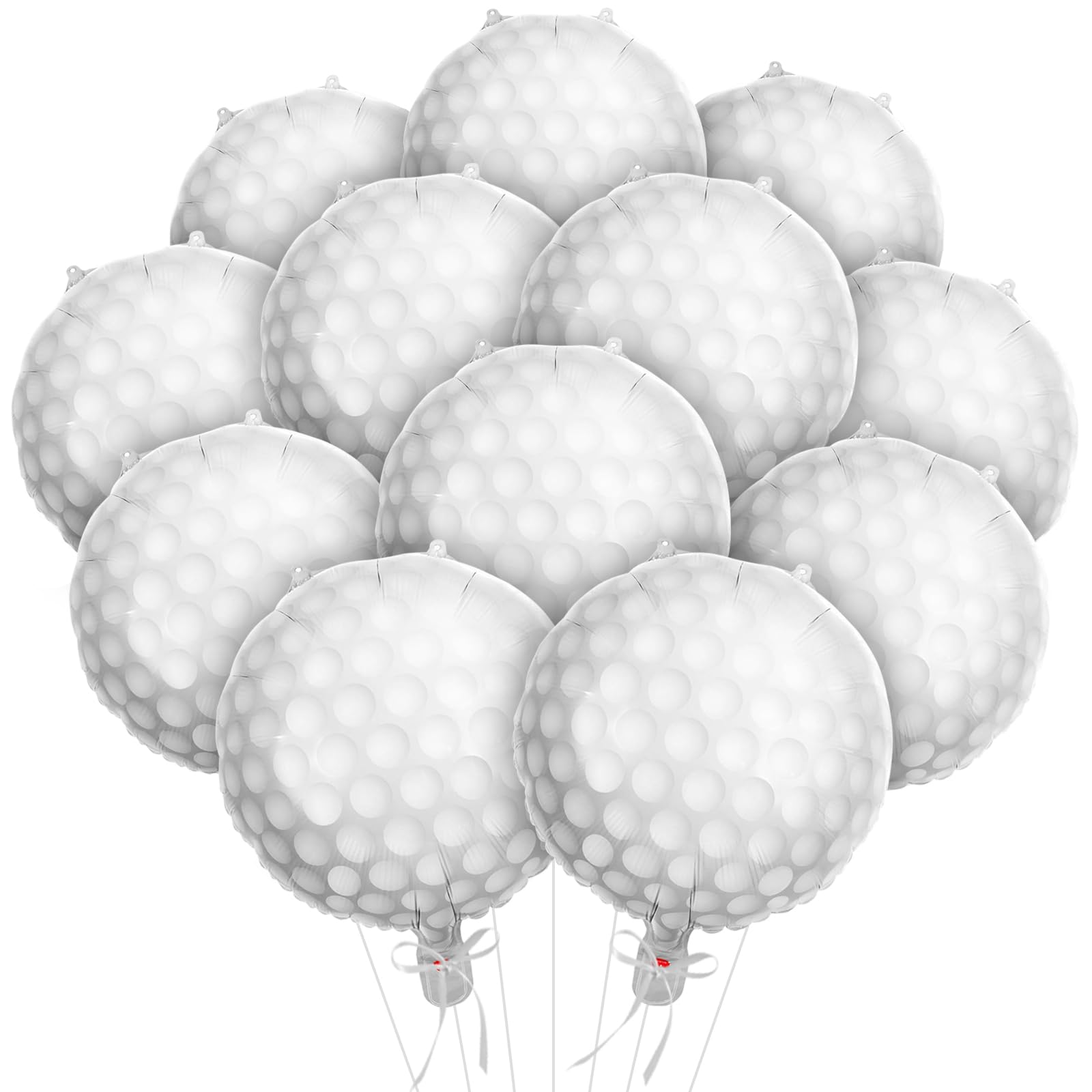 Photo 1 of 12 Pcs Golf Balloons 18 Inch Golf Foil Balloons Sports Mylar Balloon for Golf Birthday Party Decorations