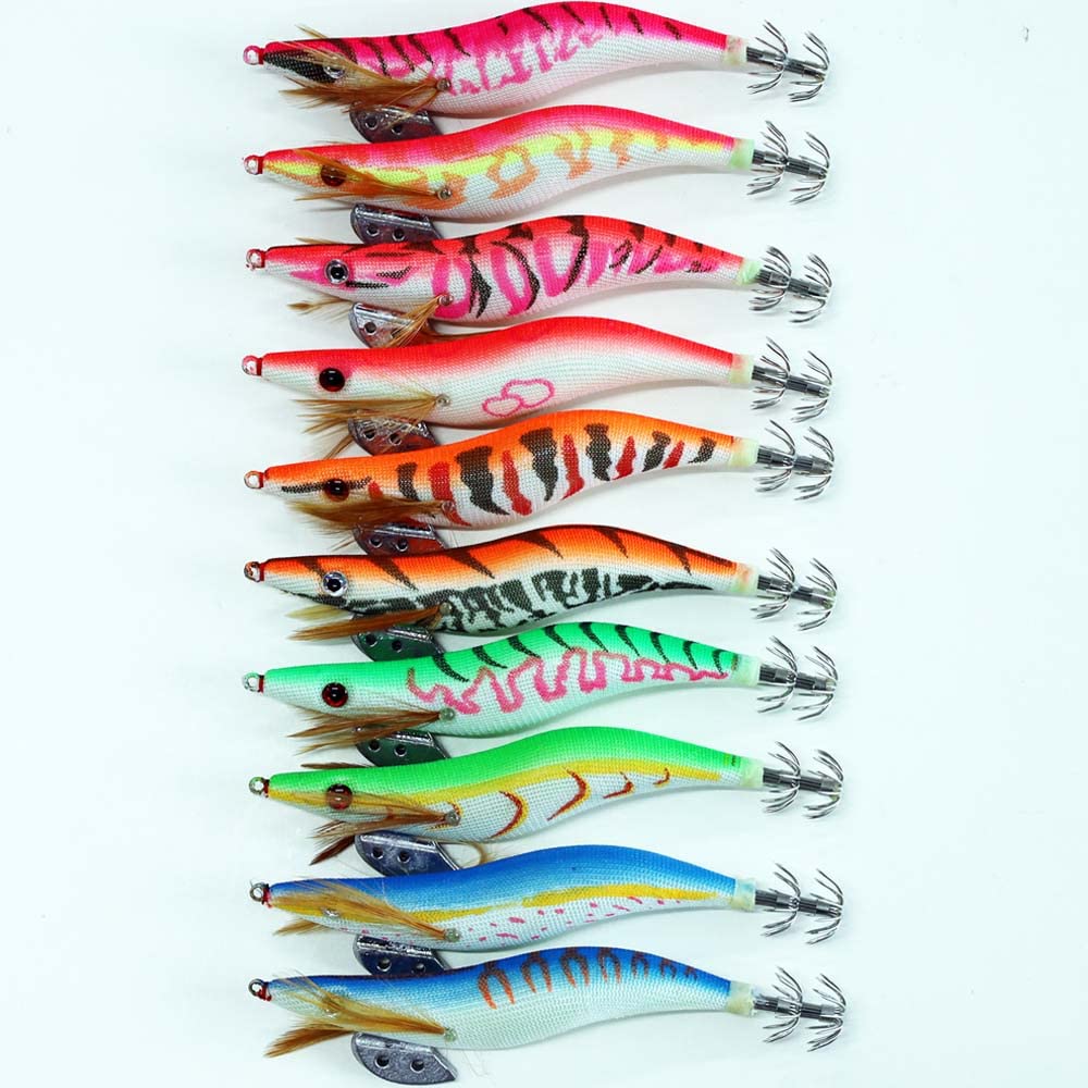 Amazon | 夜光 エギ 3.5号 10個 セット イカ釣り エギング セット