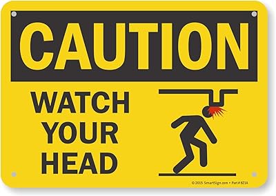 SmartSign - S2-0530-AL-10 Caution - Watch Your Head Sign by | 7