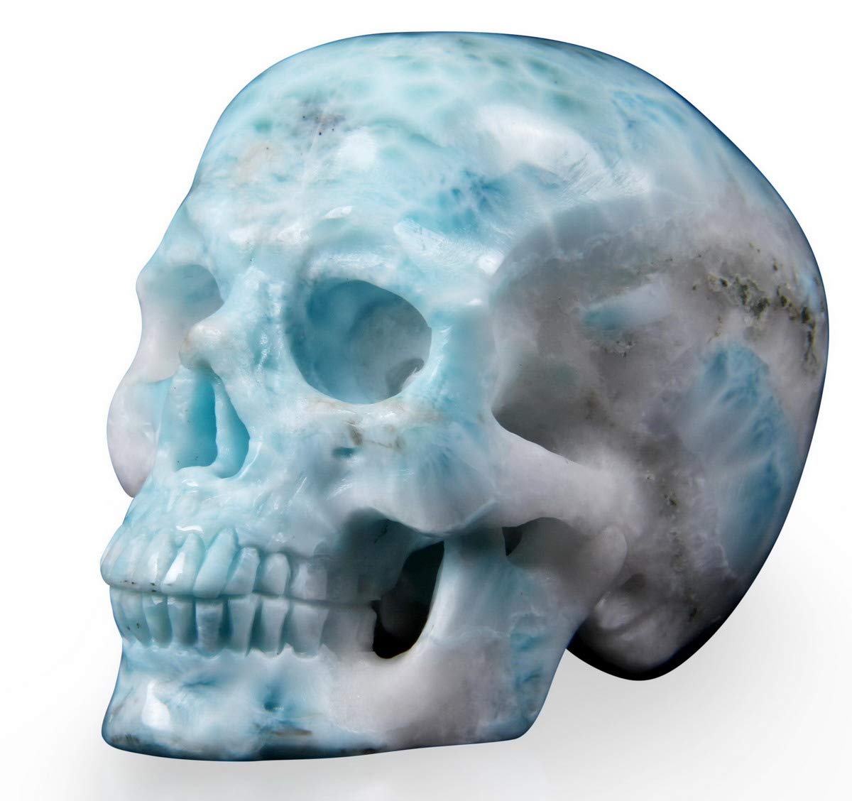 Amazon.co.jp: スカル2.8インチ ラリマークリスタルスカル 手彫り 宝石