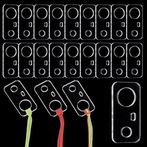 PH PandaHall 30 bobinas de hilo acrílico para bordar, organizador de hilo de coser blanco, soporte para hilo de coser de punto de cruz, bobinas de