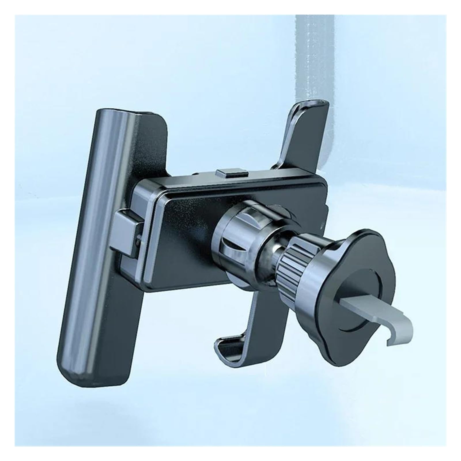 Porta Cellulare Auto Supporto per telefono girevole a 360°, universale, con clip per bocchetta dell'aria per auto, supporto GPS(Silver)
