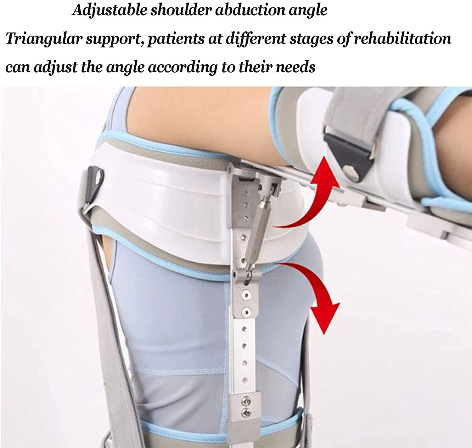Soporte de fijación de Fractura humeral Ajustable Soporte Fijo de articulación de Hombro, órtesis de abducción de Hombro para Adultos para Soporte de Lesiones por Fractura y dislocación