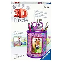 Ravensburger 3D Puzzle 11175 – Utensilo Pferde – 54 Teile – Stiftehalter für Tier-Fans ab 6 Jahren, Schreibtisch-Organizer für Kinder: Erlebe Puzzeln in der 3. Dimension