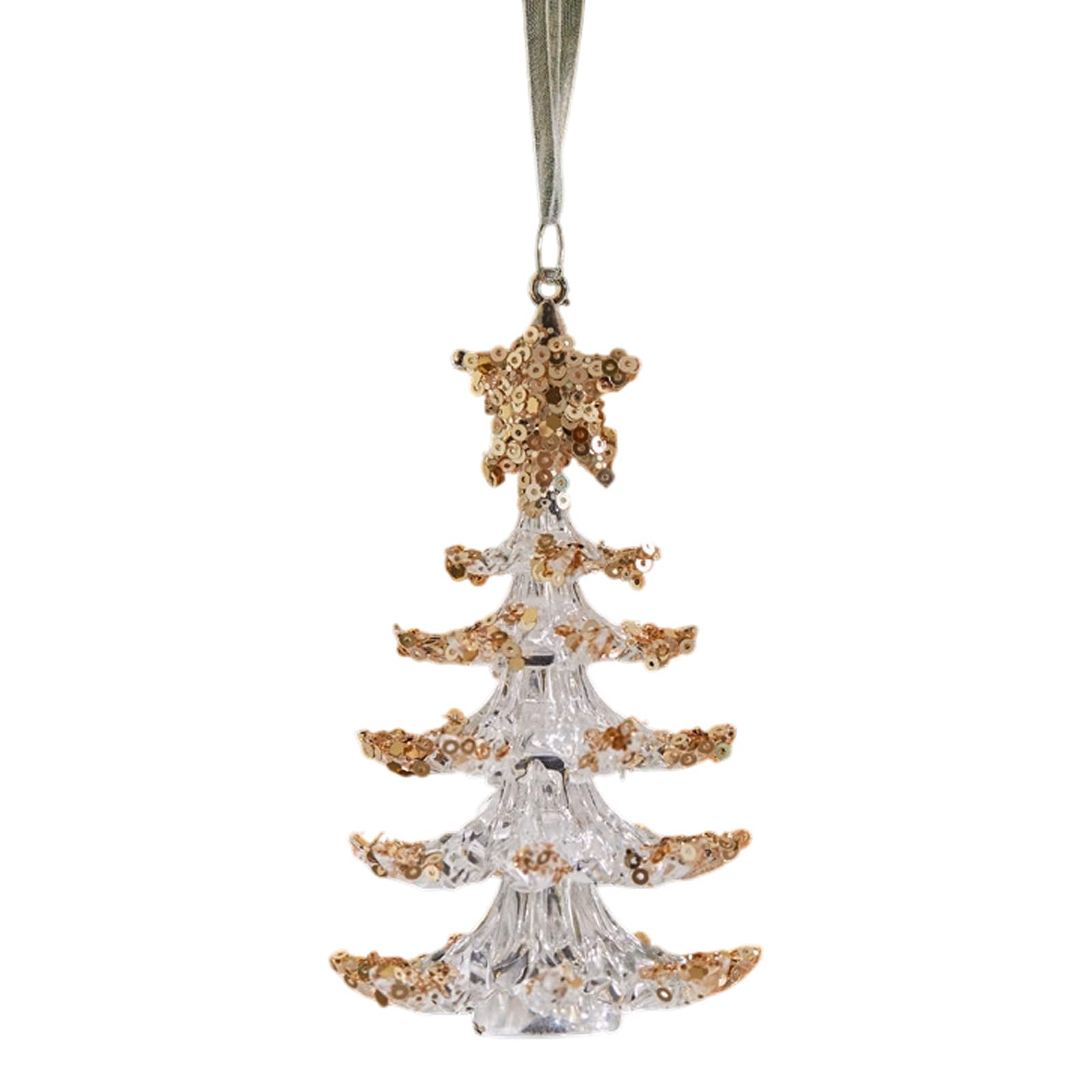 Xjdzineq Sturdy Acrylic Snowflake Deer Christmas Ornament Sparkling Shatterproof Holiday Decoration for Home & Tree Decor Clear Snowflake Reindeers Decoration