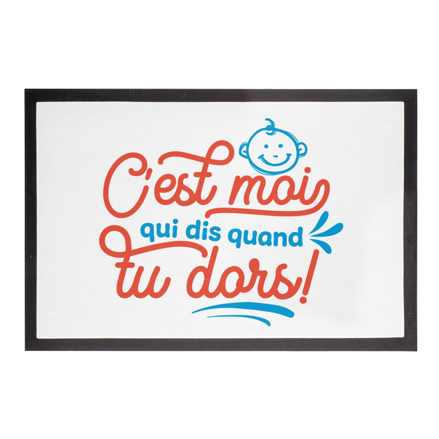 Paillasson Blanc pour éviter les sonneries pendant le sommeil de bébé 75x50