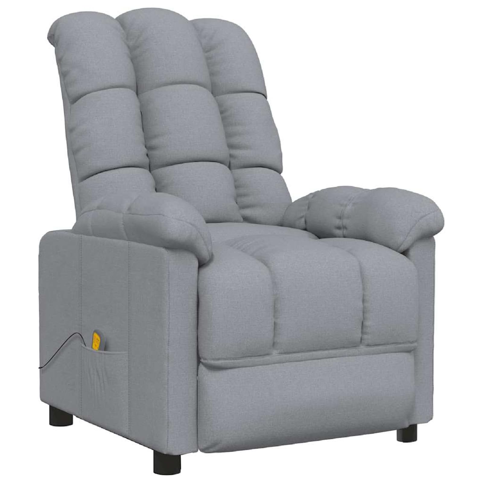 Gecheer Poltrona Massaggiante, in Tessuto Grigio Chiaro, per Relax
