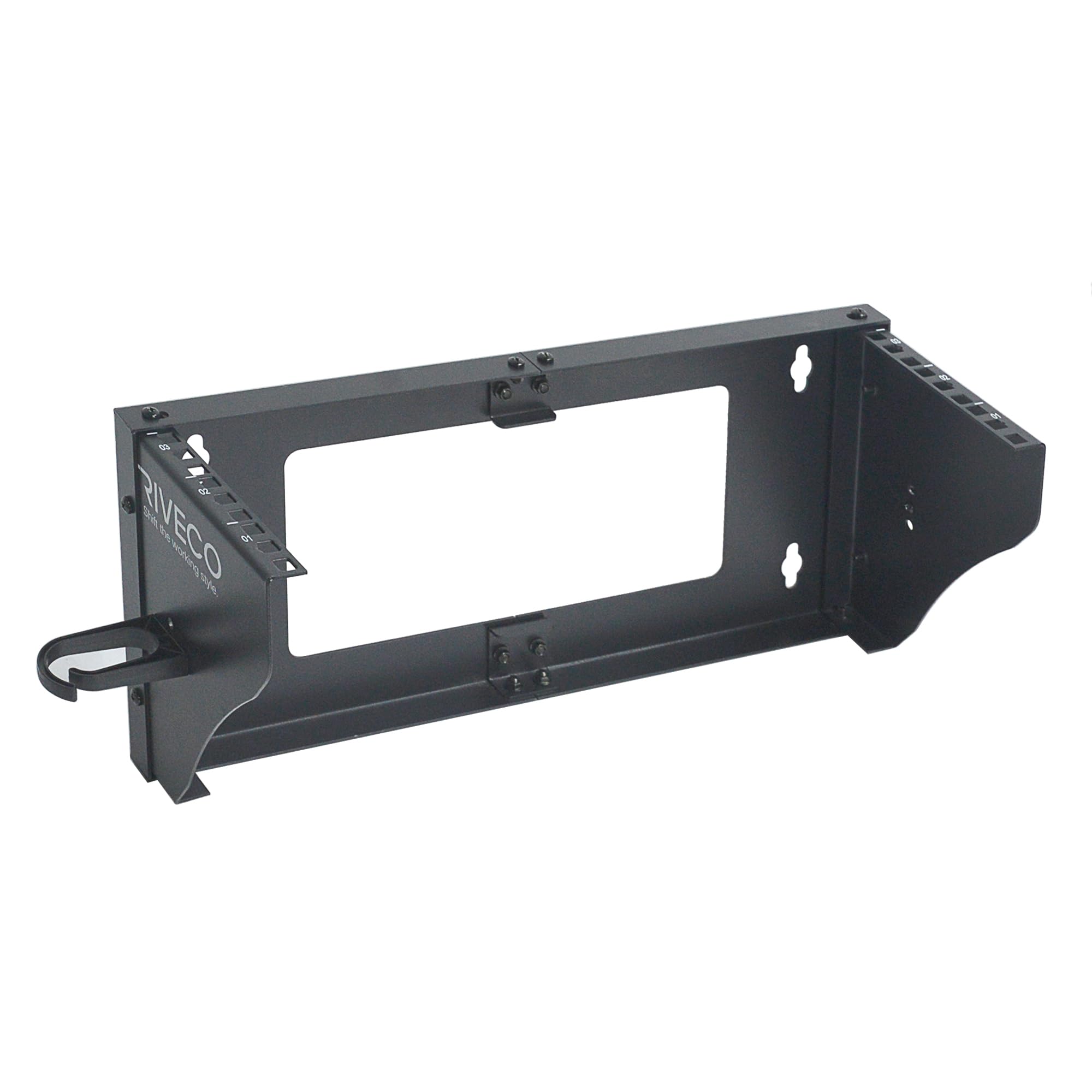 RIVECO 3U Wall Mount Rack For Network| Reinforced Heavy Load 66-99