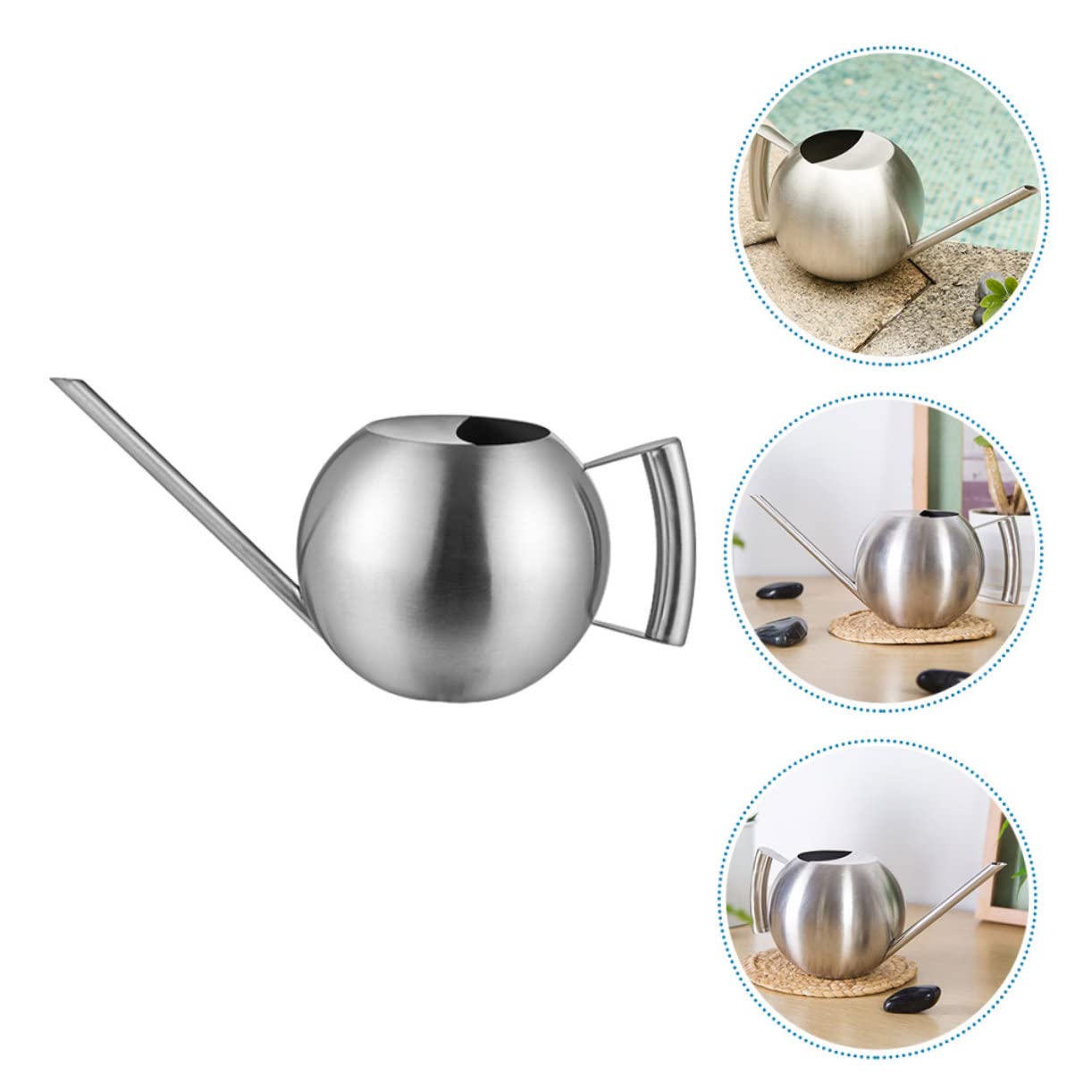 TOYANDONA 1 Pieza Regadera de Jardín Inoxidable para Plantas Suculentas y Riego Interior Diseño Ergonómico y Resistente para Práctico