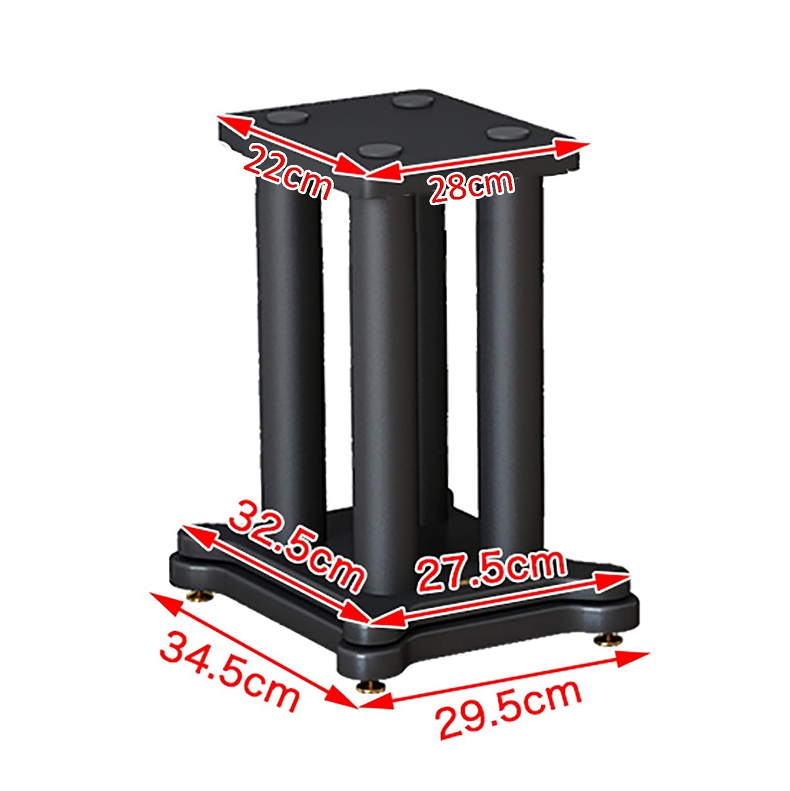 BTZHY Speaker Stands,2 Pack Bookshelf Professional Desktop Audio Accessories with Vibration Absorption, for Home Theater Series