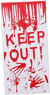 BETOOKY 1 peça adesivos de parede para crianças decalques de janela adesivos americanos adesivos de parede assustadores decalques de pegadas de terror adesivo de janela para chão sangrento adereços de criança folhas de adesivos para crianças