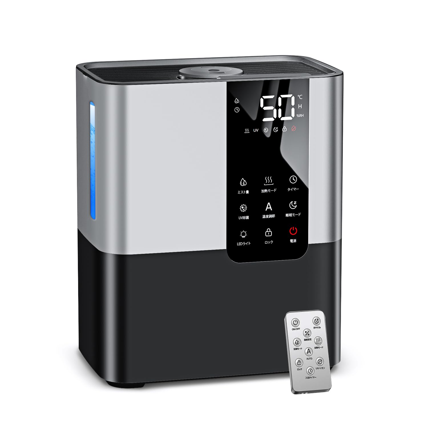 Amazon.co.jp: 加湿器 大容量 8L 【2025新登場 AIスマート恒湿&多重除