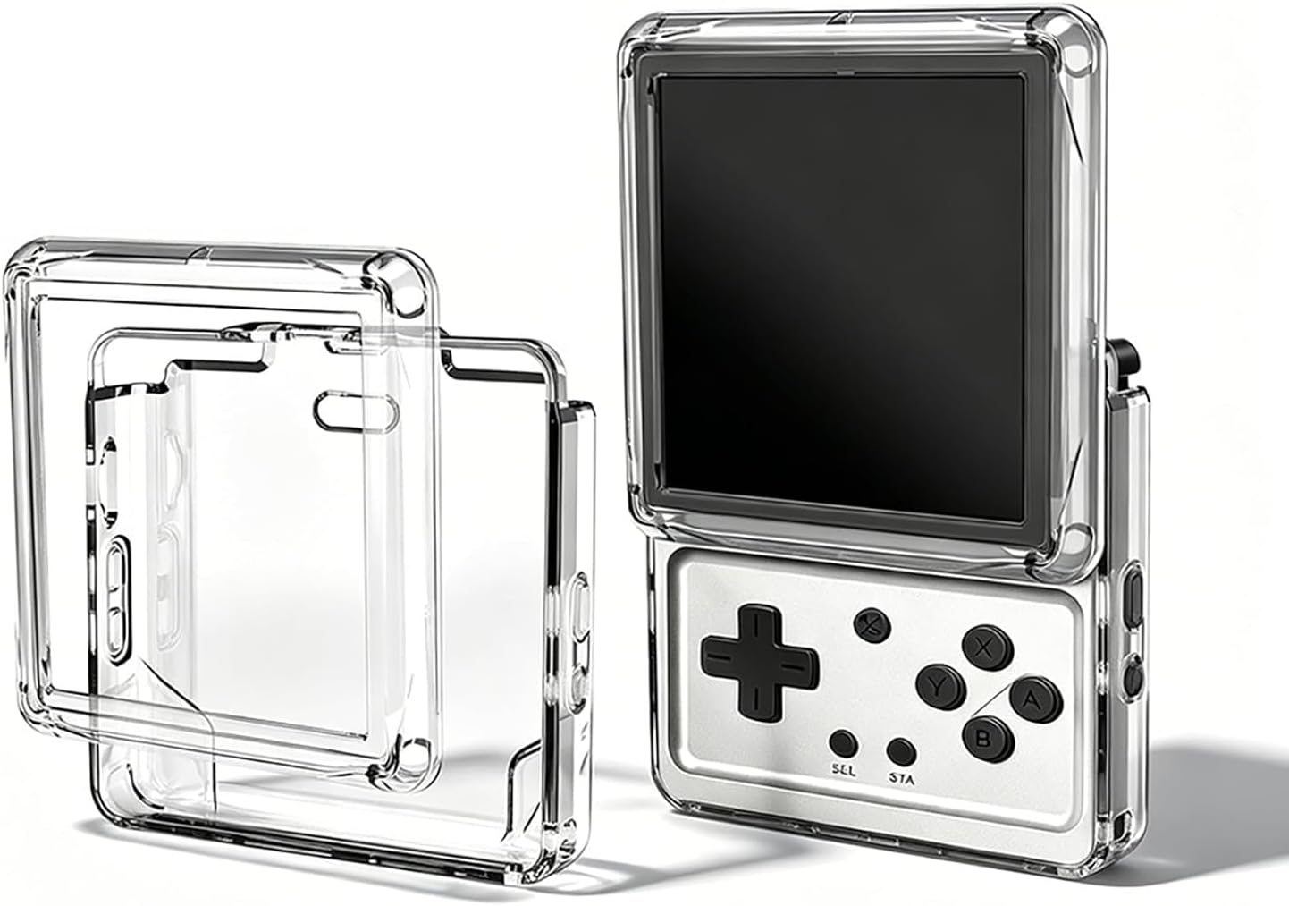 TPU Protective Case Compatible with RG Rotate, Clear Soft Shell Cover with Wrist Strap, Shockproof Handheld Console Skin for Gaming, Travel Accessory image 4