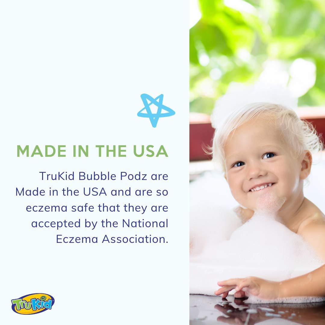 TruKid Soothing Skin (Eczema) Bubble Podz for Baby, Wellness Calming