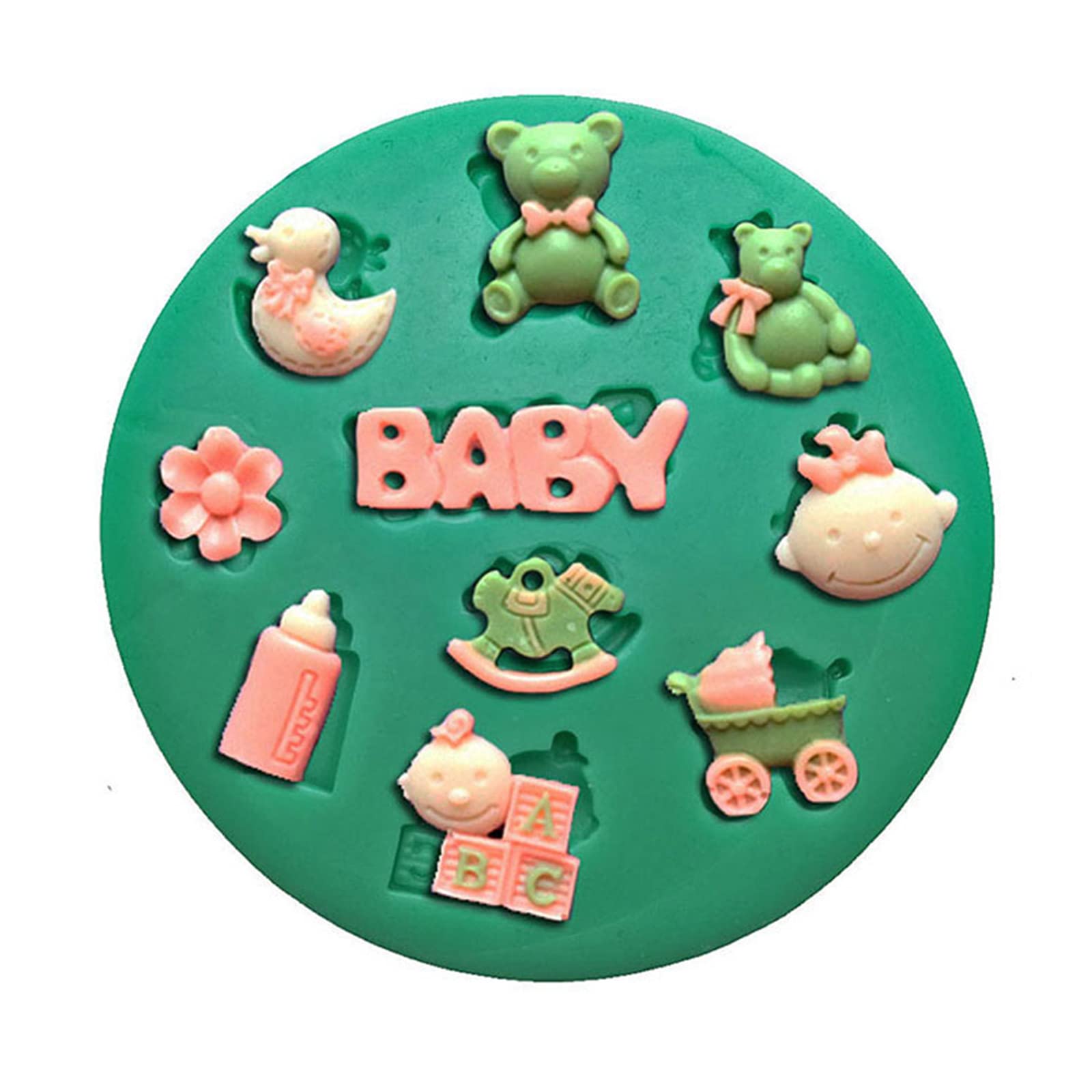 Tsophreniq Silicone Fondant Chocolate Molds Cake Resin Mold Kitchen Baking Tools for Baking Pastry Cupcake Decorating 24 Styles Silicone Chocolate Molds for Filled