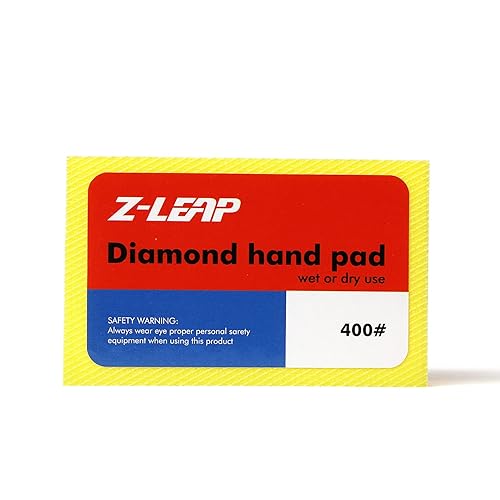 Miniatura 9 de Z-LEAP Almohadillas de pulido a mano de diamante para vidrio, granito, mármol, piedra, cerámica, bloques de lijado para grano 200