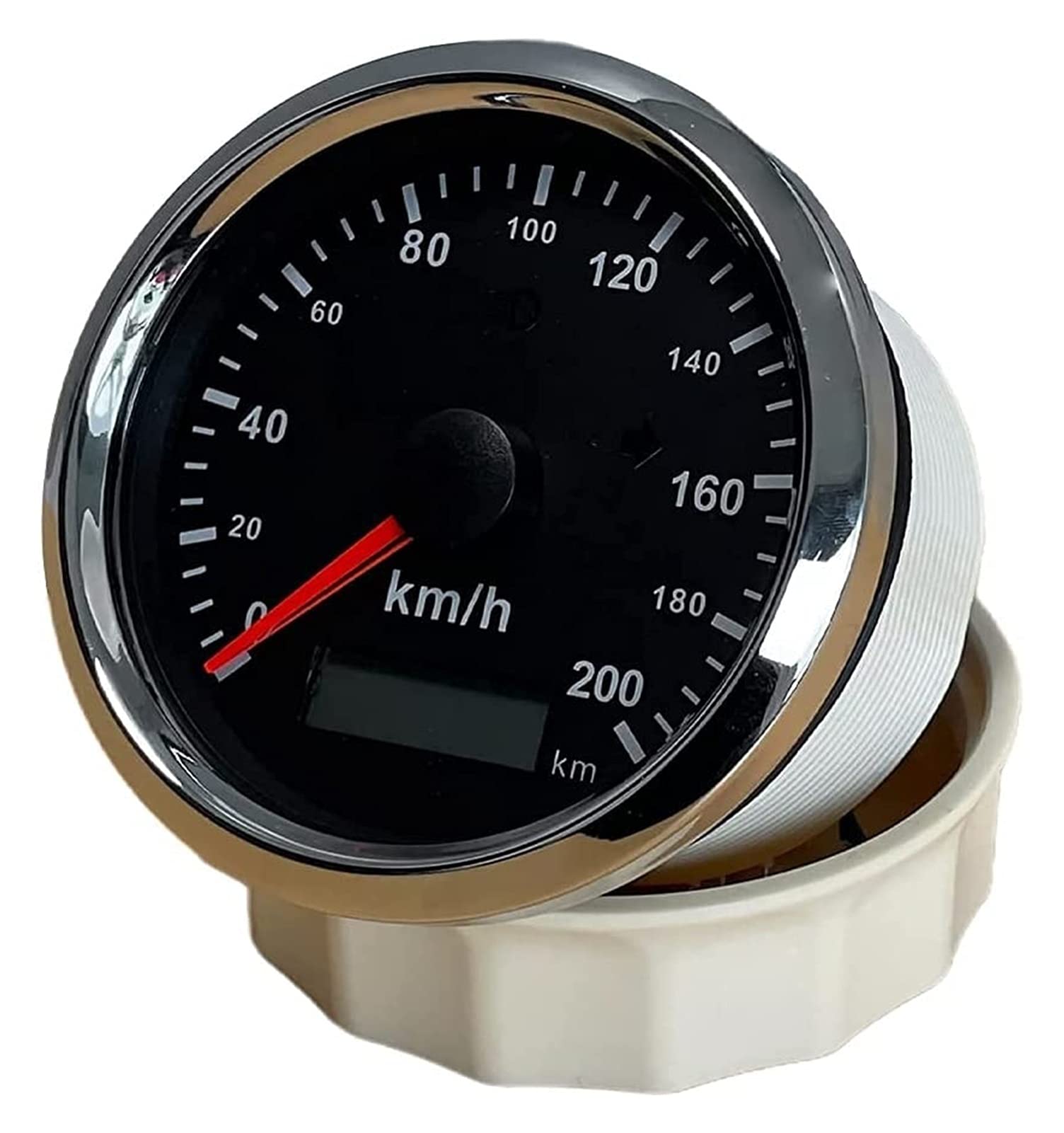 XMING uniwersalny GPS. Prędkościomierz 0-200 km/h do motocykla samochodu ATV UTV. Overpeed Buzzer 3 3/8 cali (85 mm) 9-32V z podświetleniem