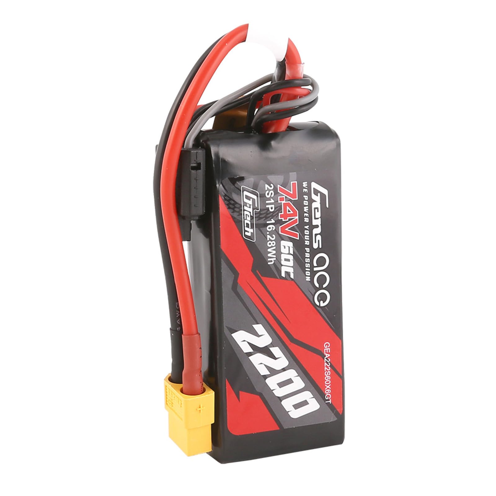 Amazon.com: Gens ace G-Tech 2200mah 60C 7.4v 2S Lipo Battery with