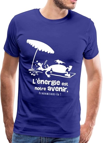 4 Garçons Plein D'avenir Amazon Prime Spreadshirt L'Énergie Est Notre Avenir T-Shirt Premium Homme: Amazon.fr