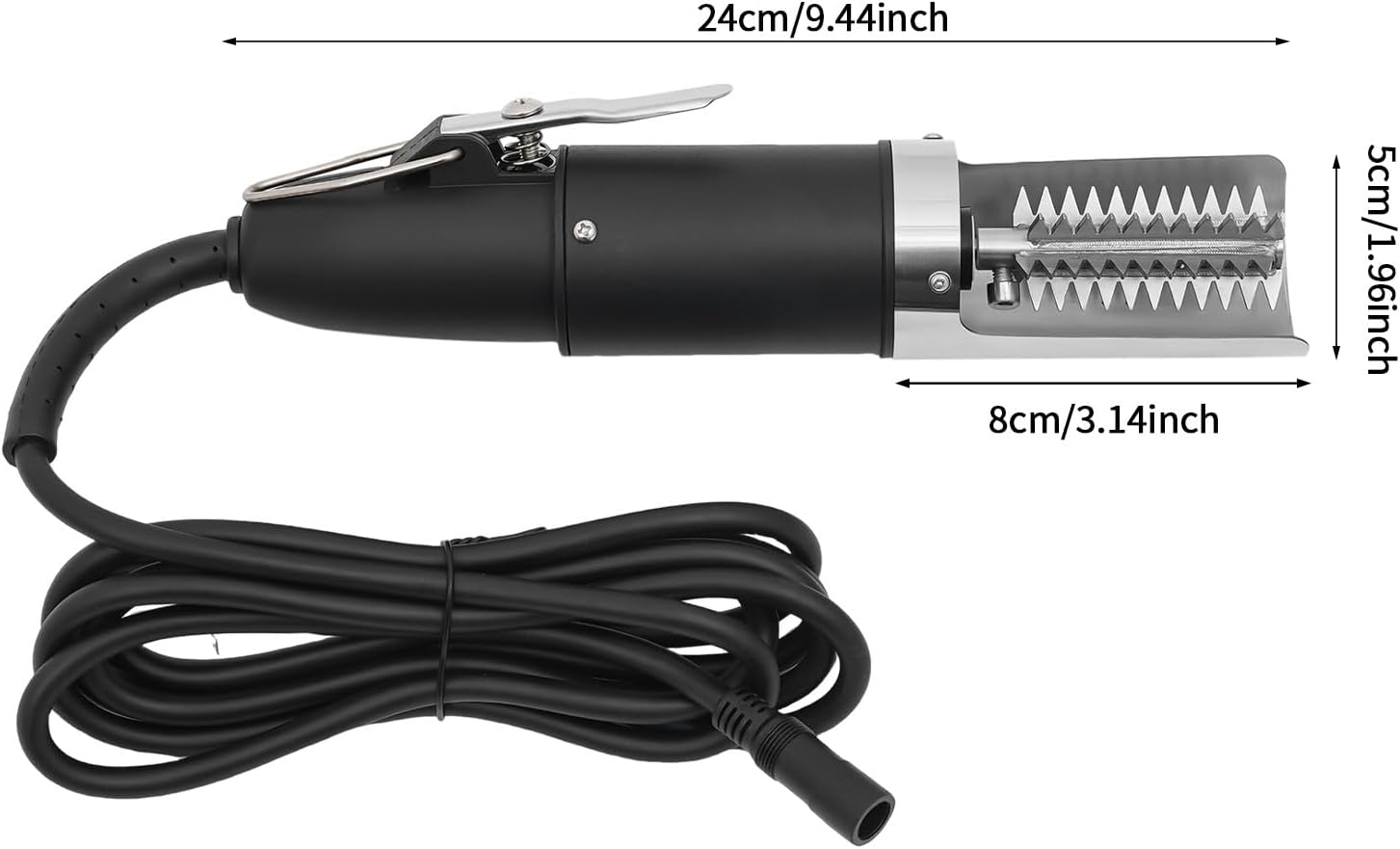 Electric Fish Scaler, Powerful Fish Scale Remover with 6-Sides Roller Blade Electric Fish Descaler Tool with IPX5 Waterproof for Various Fishes Easily Remove Fishscales