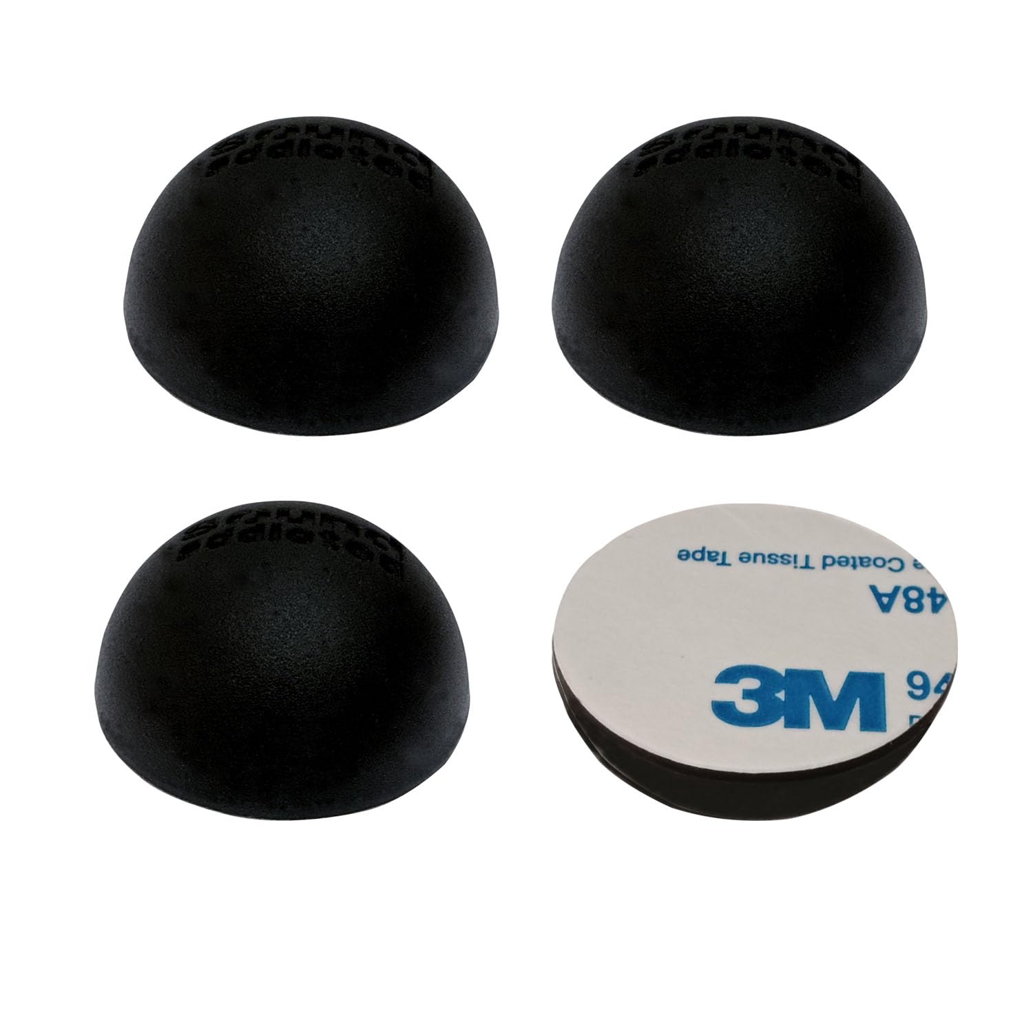 Rubber Feet Self-Adhesive Black 30 mm Speaker Spikes Silicone Speaker Feet Furniture Buffer Protective Buffer Subwoofer Feet (8)