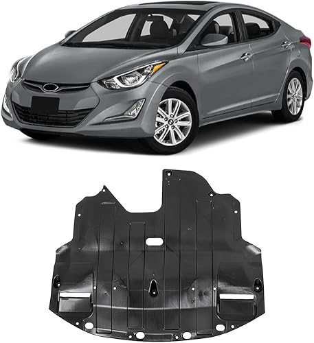 FITRITE AUTO Parts Nuevo protector contra salpicaduras para el motor para Hyundai Elantra 2014-2016, se ajusta a modelo sedán, bajo cubierta,