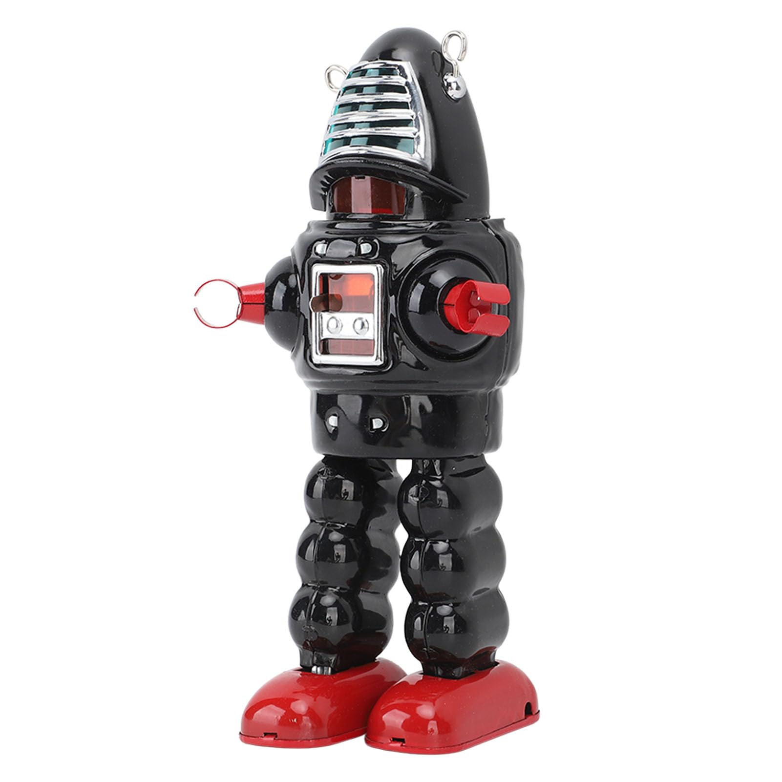 Juguete de Esgrima Robot de Mecanismo Preciso para Adultos con Piedras Intermitentes para Colección y Decoración, Material Hojalata (Negro)