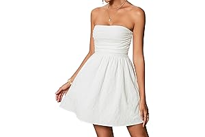 White Strapless Mini Dress That Will Make You Shine