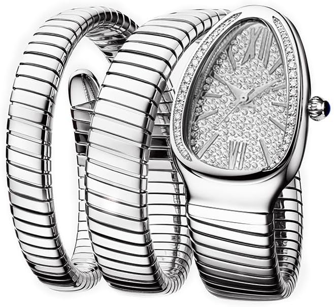 Women's Antique Snake-Shaped Fashion Watch | 30M Waterproof Temperament Wristwatch | 36mm Dial | Ideal for Weddings & Parties-IMP