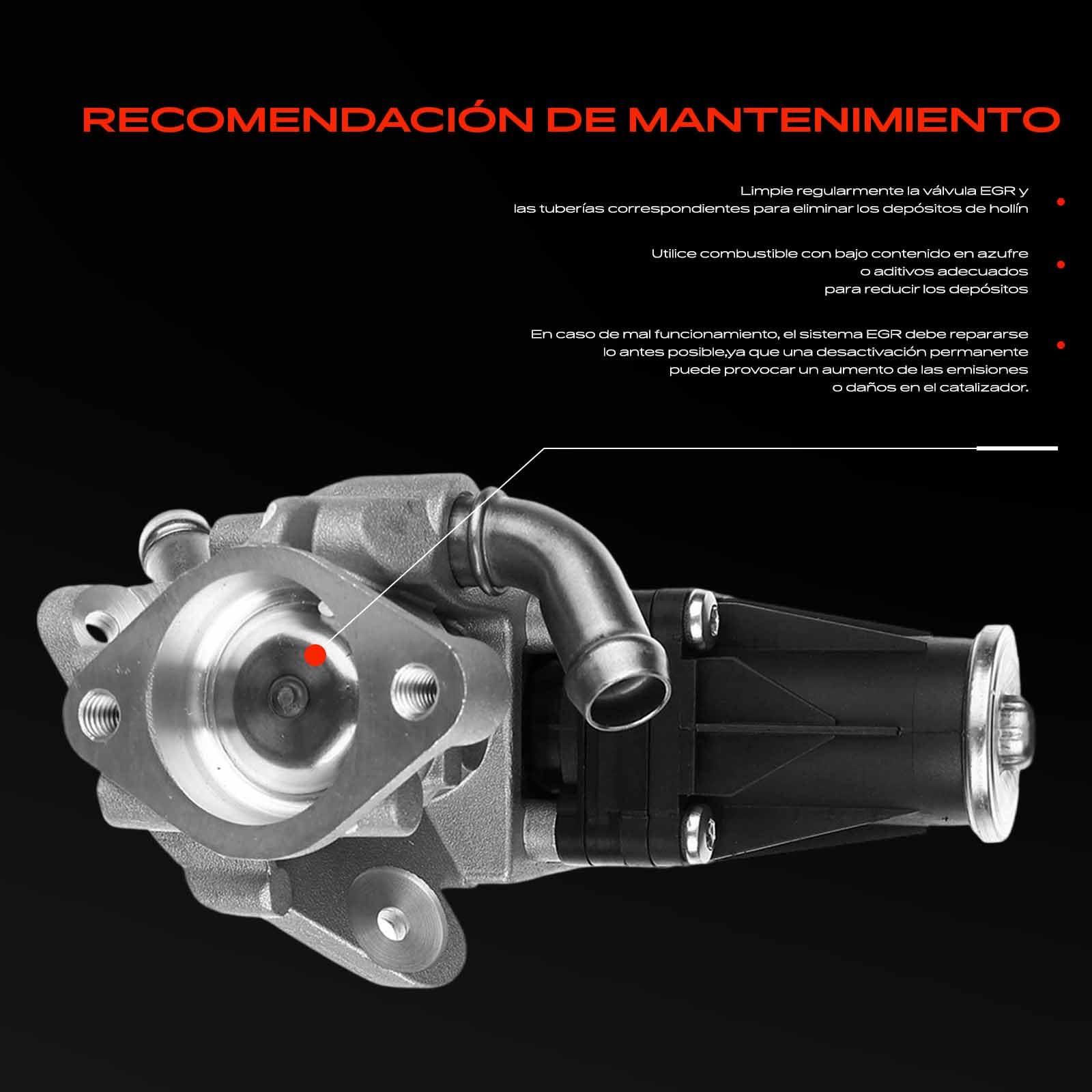 Frankberg Válvula EGR de recirculación de gases de escape modelo del año | BK2Q9D475CC; Compatible con: Autobús de tránsito V363 FAD FBD, Caja de tránsito FA, Caja Transit Custom V362
