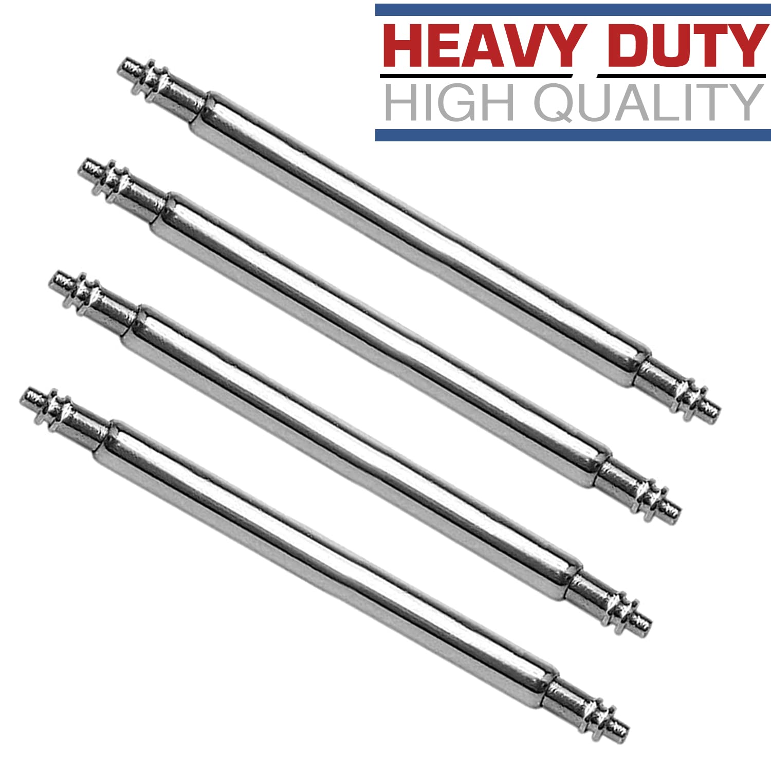 Spring Bars Heavy Duty Watch Band Pins for Traditional and Smart Watches | 1.8mm Thick | Rust Resistance | 4 Replacement Strap Pins (22MM)