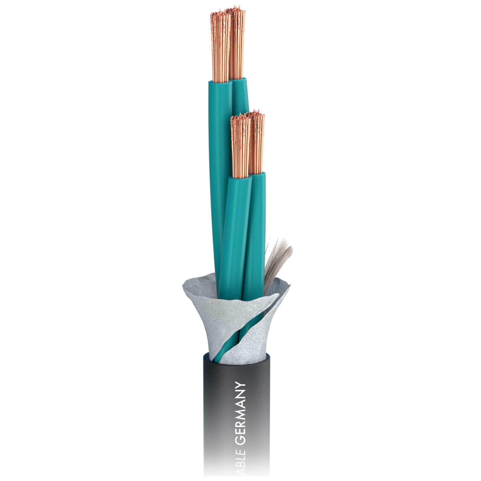 Sommer Cable - Câble d'enceinte Elephant Robuste SPM440 ; 4 x 4,00 mm² ; PVC Ø 11,00 mm ; noir (10 m)