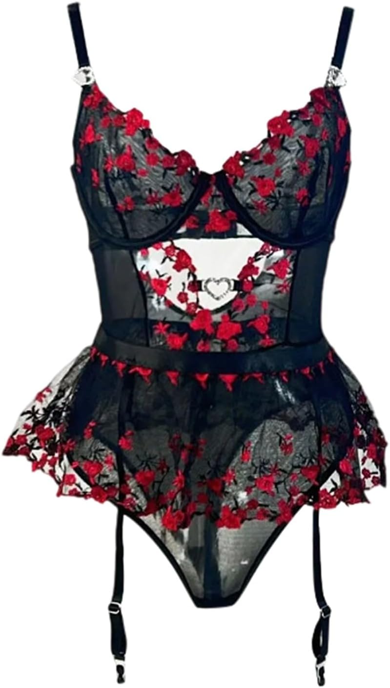 女性用セクシーランジェリー レースメッシュ シースルーブラレット オープンカップブラ ロールプレイアパレル 快適 伸縮性 ソフト生地