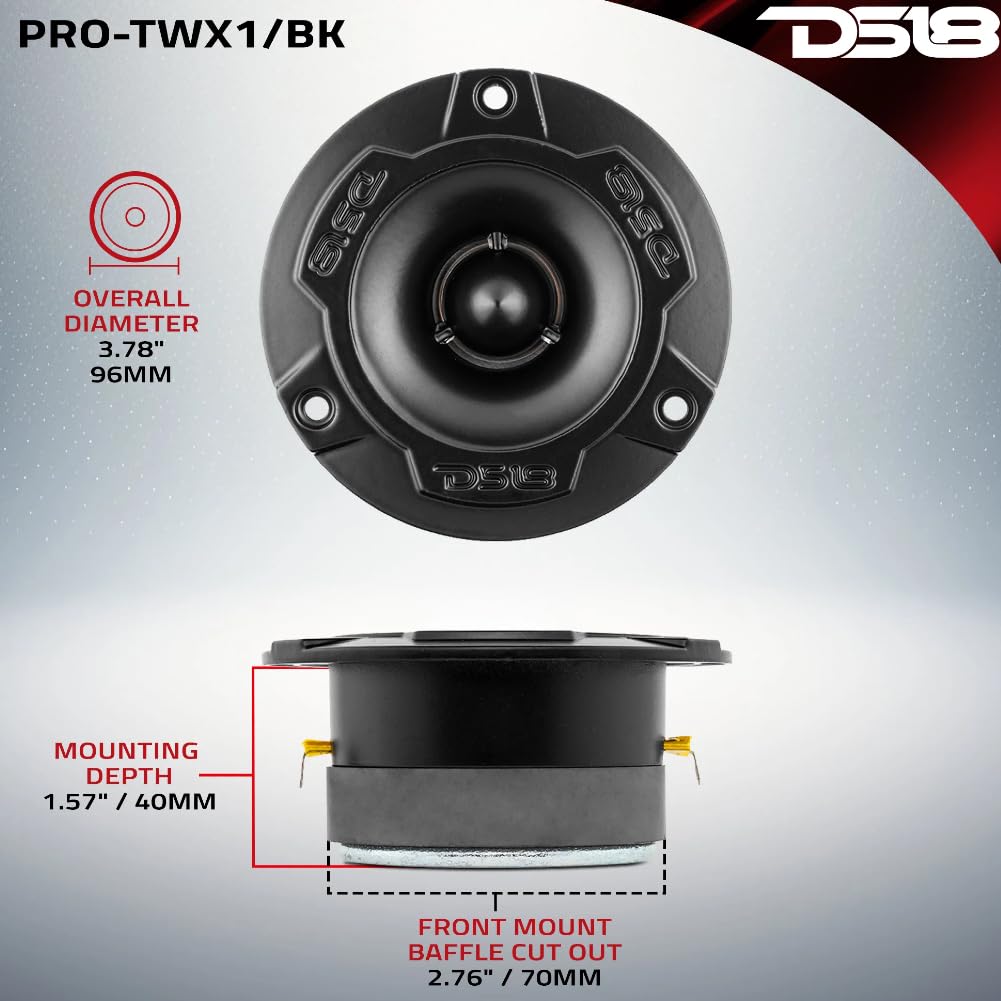 1 kit DS18 PRO-GM8.4PK altoparlanti sistema a 2 vie 20 cm 200 mm 8", 190 watt rms 580 watt max, 2 midrange e 2 tweeter, 4 ohm, per auto, a coppia