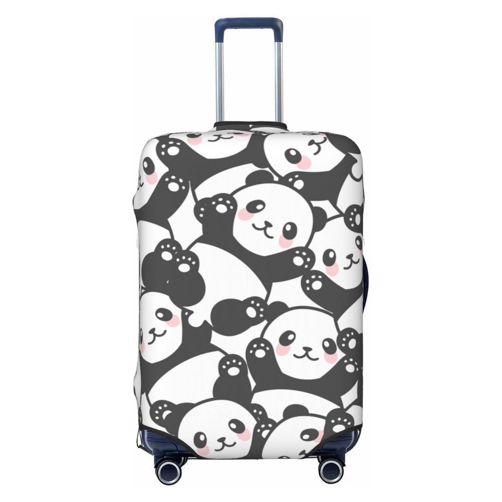 Futterya Cute Panda Suitcase Protector, Washable Luggage Cover, 18-21 inch, Dirt & Scratch Resistant