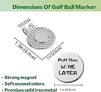 Vista 4 de Divertido marcador de pelota de golf con clip magnético para sombrero, un regalo de golf perfecto para hombres o mujeres, accesorios de golf