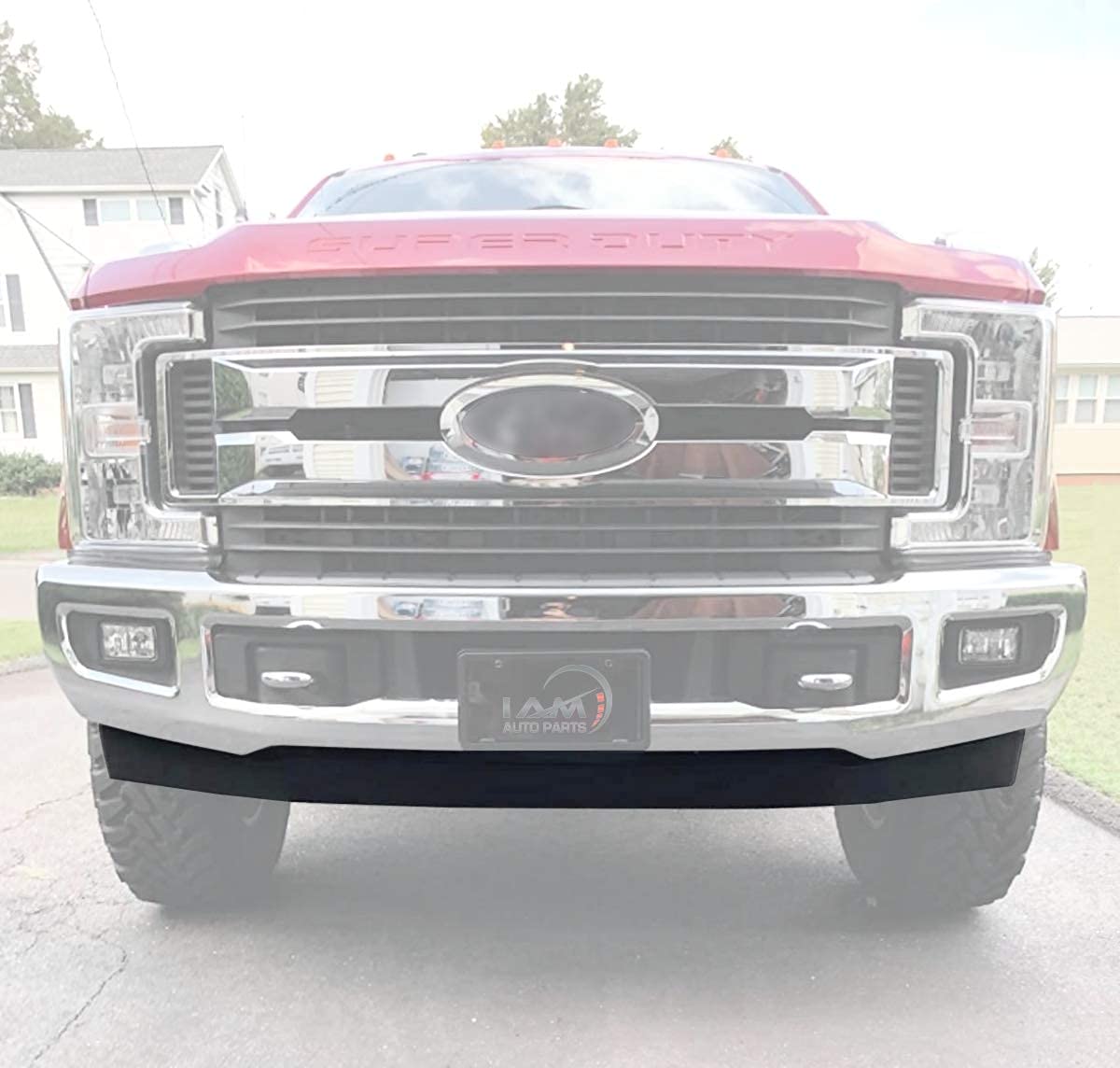 IAMAUTO 16019 Front Lower Air Deflector Valance Panel Black 2WD for 2017 2018 2019 Ford Super Duty (Will NOT Fit 2020-2022)