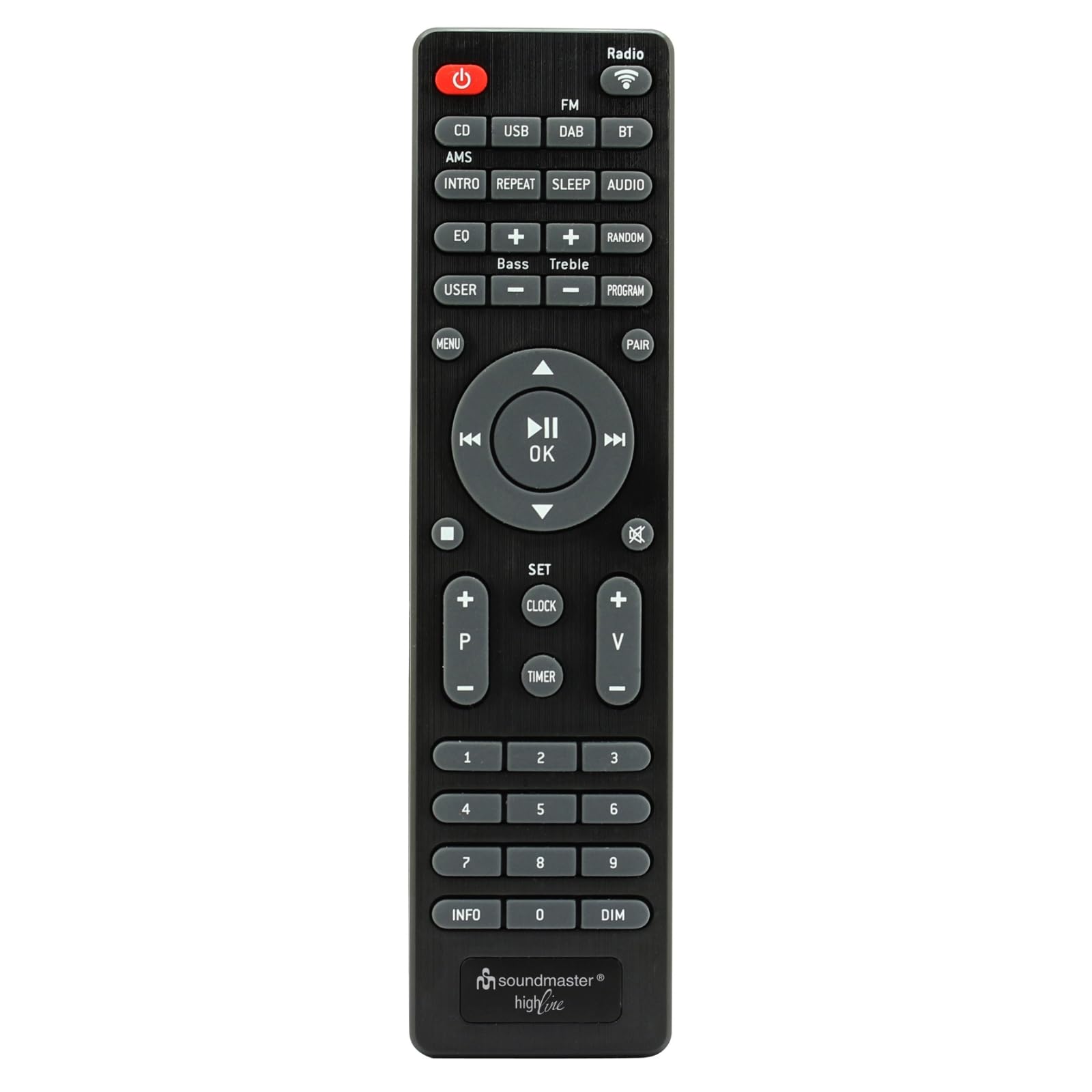 Soundmaster Highline ICD2023SW Stereoanlage Internetradio WLAN 2,4/5 GHz LED Ambientebeleuchung DAB+ Bluetooth CD-Player USB MP3 APP Farbdisplay Wecker