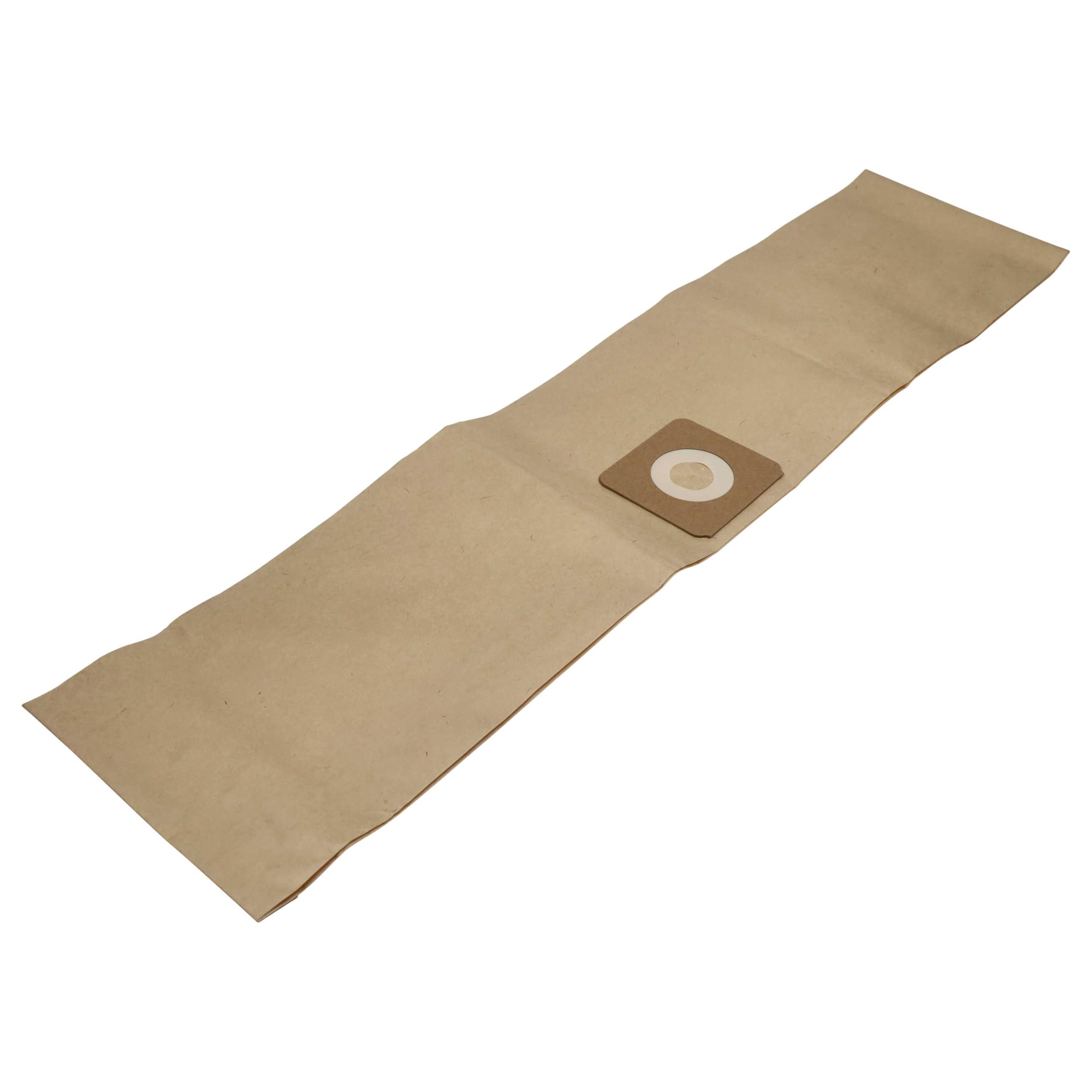 vhbw 50 x zamiennik worka do odkurzacza Bosch 2609256F32 do odkurzacza - papier, 86 cm x 20 cm, piaskowy