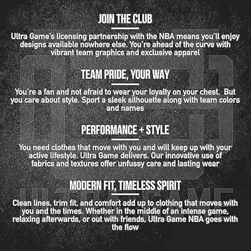 UNK NBA - Camiseta de Manga Corta para Hombre, con Logotipo del Equipo, Color Gris - VTM0291F-UJ-Medium, Medium, Carbóm Jaspeado