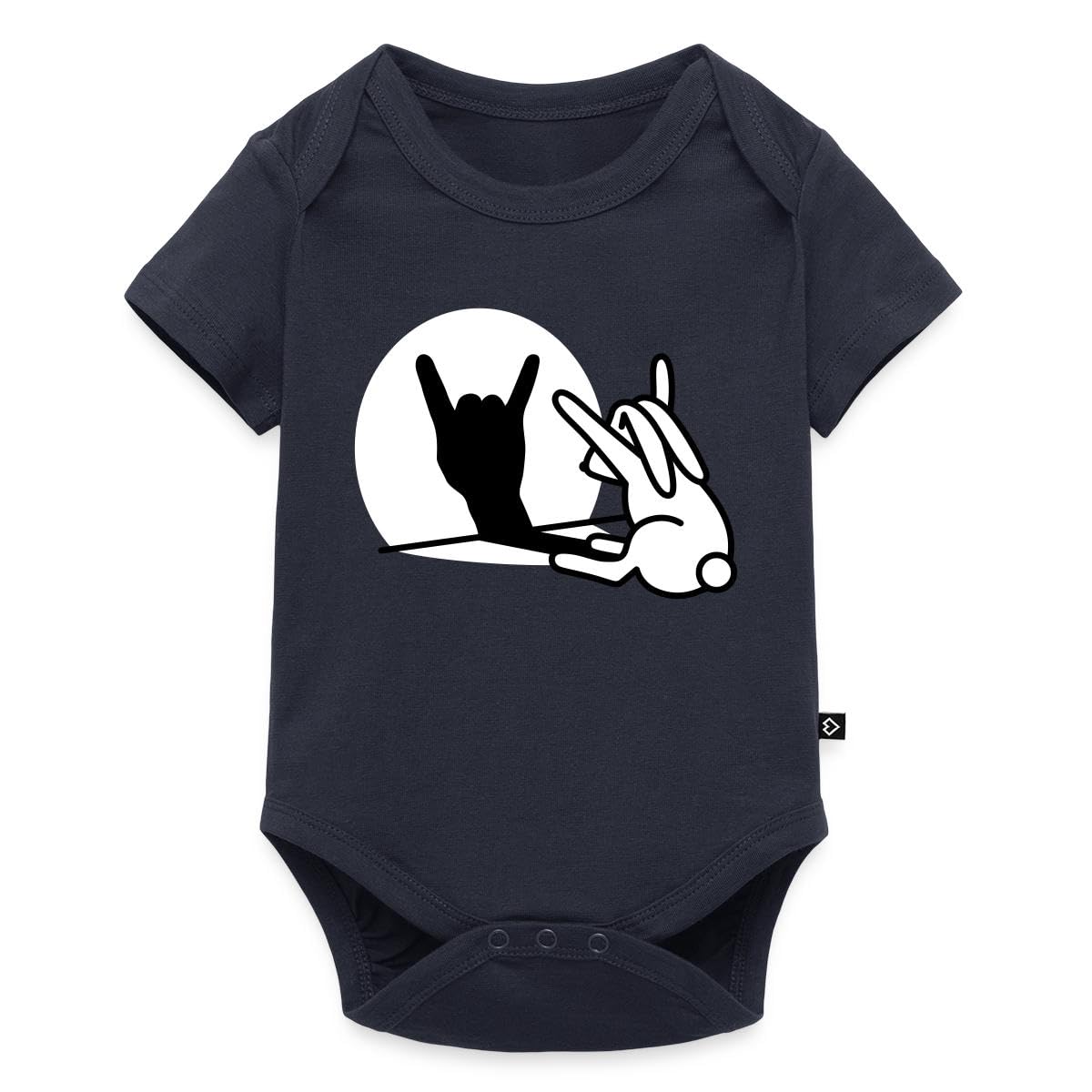 Spreadshirt Lapin Ombre Rock Musique Hard Rock Fan Metal Drôle Humour Body Manches Courtes Bébé Bio