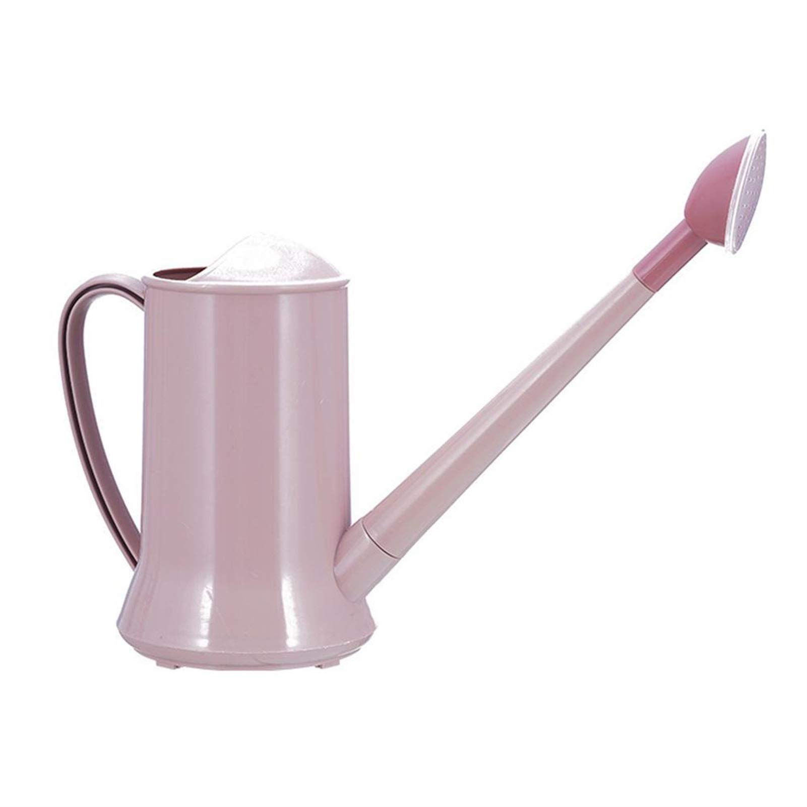 Esta regadera de plástico de 2 litros para jardinería, con Boquilla Larga y Grande, Estilo Retro, Ideal para Plantas en Maceta (Color: Rosa) (Rosa).
