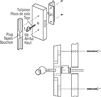 Vista 3 de Prime-Line E 2103 Cerradura de cilindro, 1-1/4 pulgadas, llaves en forma de Schlage (paquete individual)