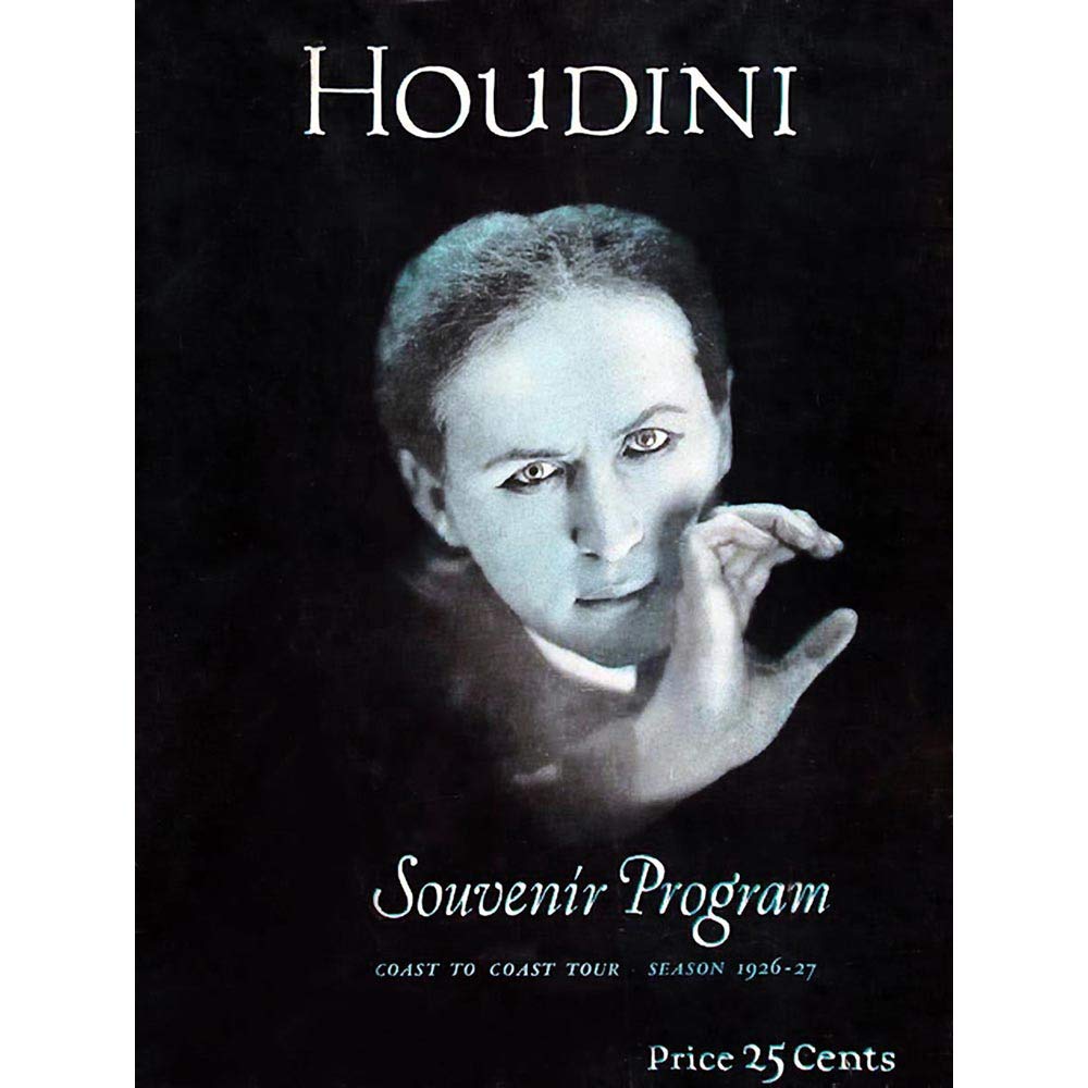 Wee Blue Coo Houdini Souvenir The Magician Vintage Advertising Art Print Poster Wall Decor 12X16 Inch