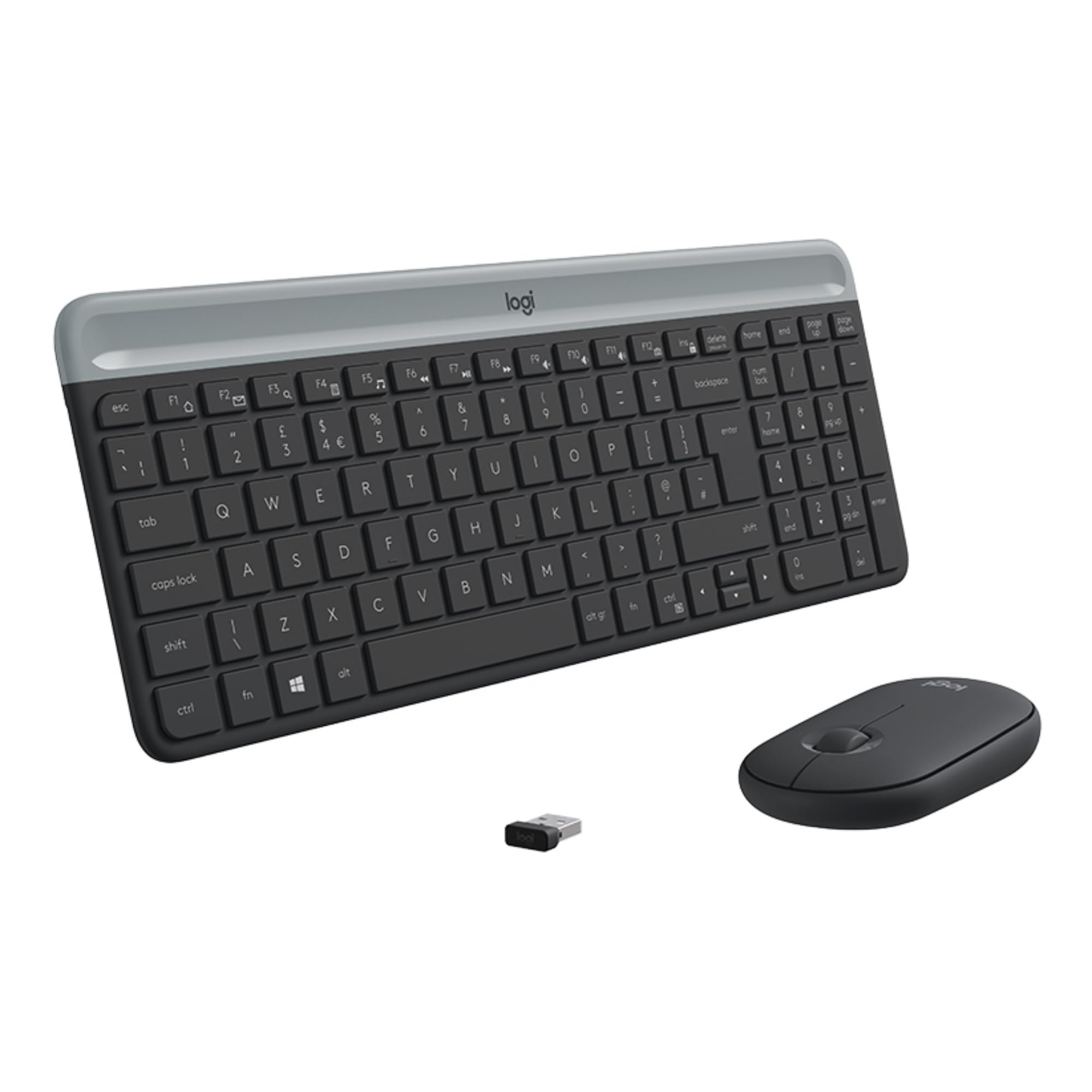 LOGITECH - Dispositivos DE Entrada Slim WRLS Teclado Mouse Combo MK470 - Grafito - CH - Central