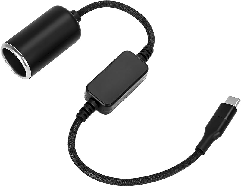 Adaptador USB-C para tomada de acendedor 12 V WYMECT – 1 unidade