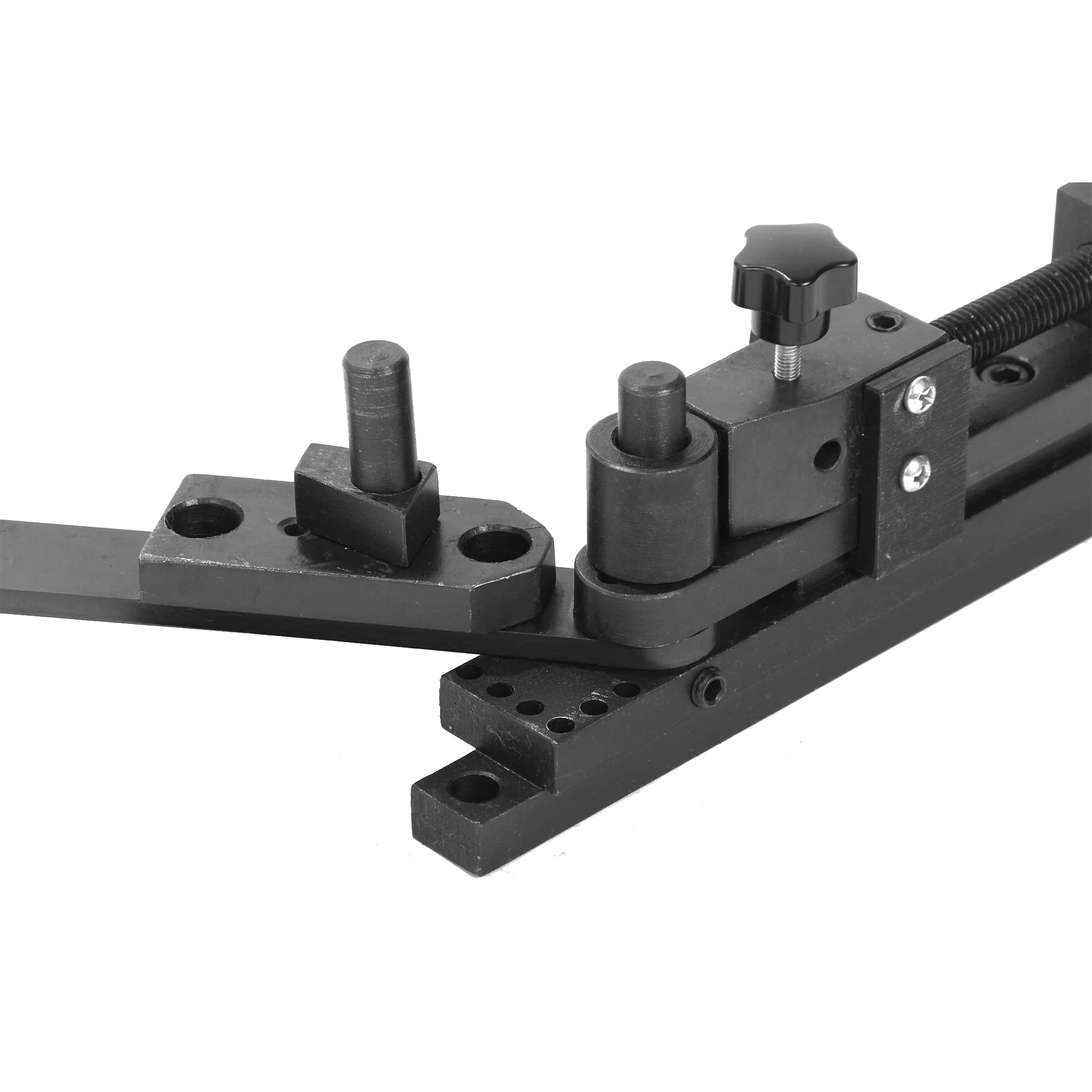 BOKA Universal Biegevorrichtung, Universal Winkelbieger Biegemaschine | Ideal für Flachmaterial, Rundmaterial, Haken, Klammern, Spulen und Draht, Präzises Biegen von Zier- und Funktionsformen